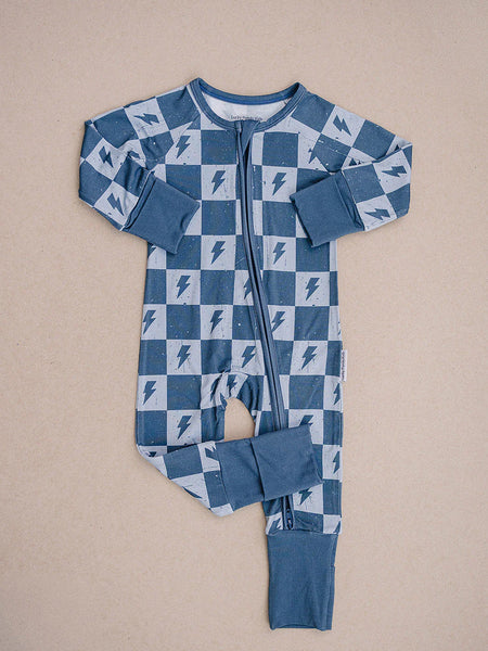 Bamboo Zip Romper | Ocean Bolts - PREORDER