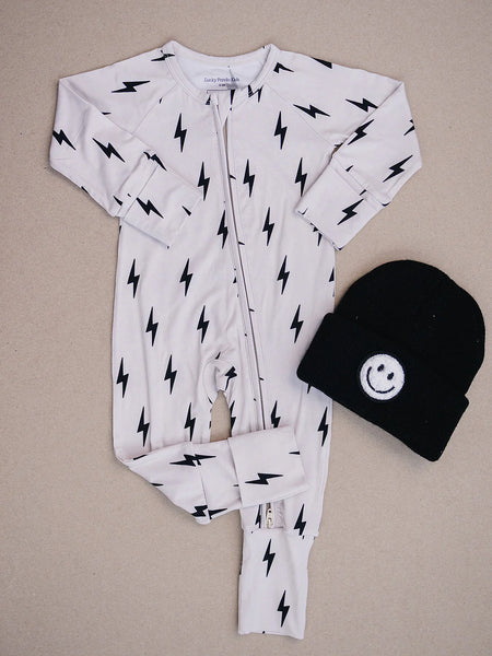 Bamboo Zip Romper | Little Bolt - PREORDER