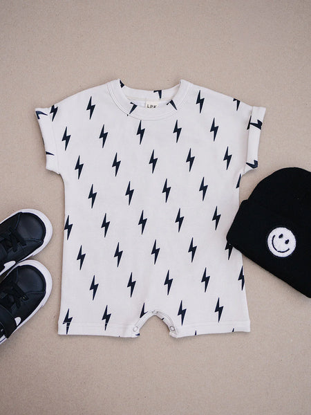 Cotton Shorts Romper | Little Bolt - PREORDER
