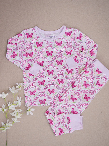 Bamboo Top & Pants Set | Pink Butterfly - PREORDER