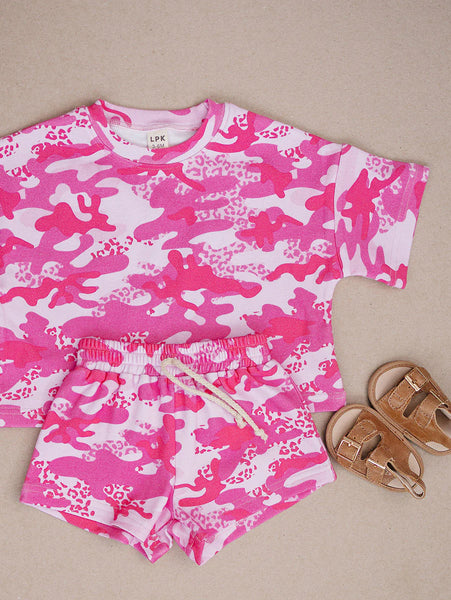 Top & Shorts Set | Camo Leopard - PREORDER