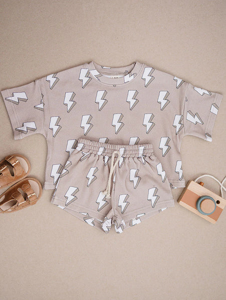 Top & Shorts Set | Electric Beige - PREORDER