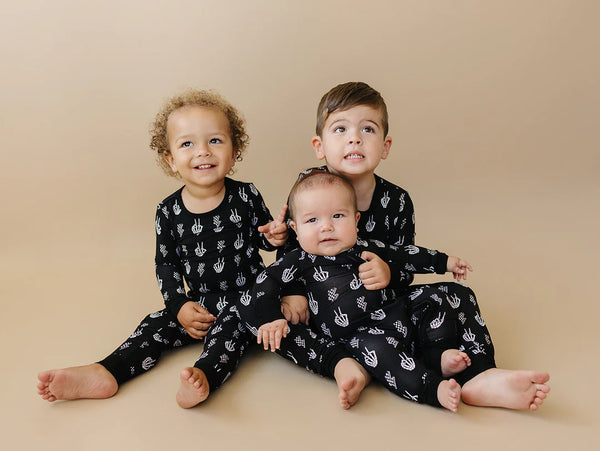 Bamboo Zip Romper | Skully Vibes - PREORDER