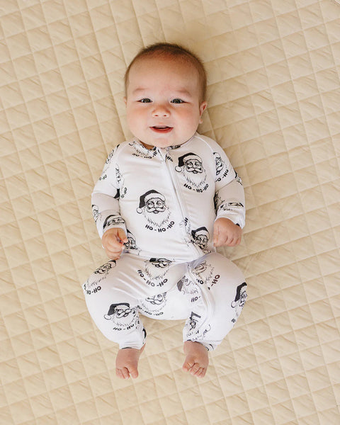 Bamboo Zip Romper | Cool Santa - PREORDER