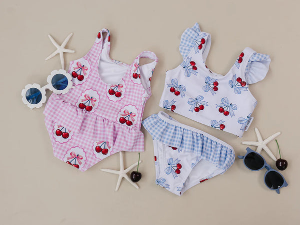 One Piece Swimsuit | Gingham Cherry - PREORDER