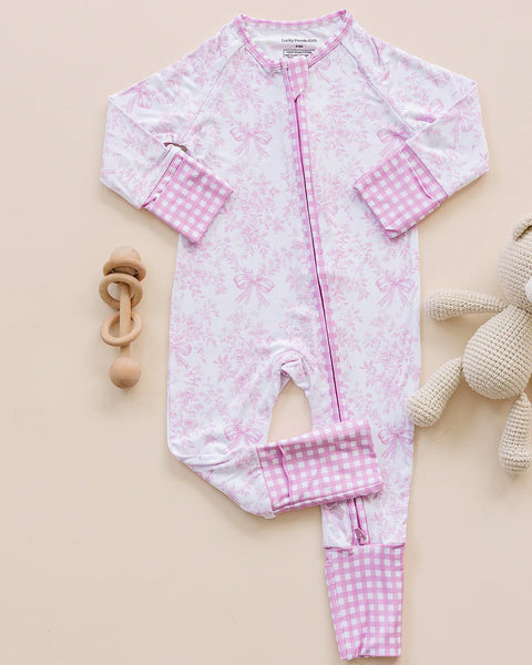 Bamboo Zip Romper | Petal Whimsy - PREORDER