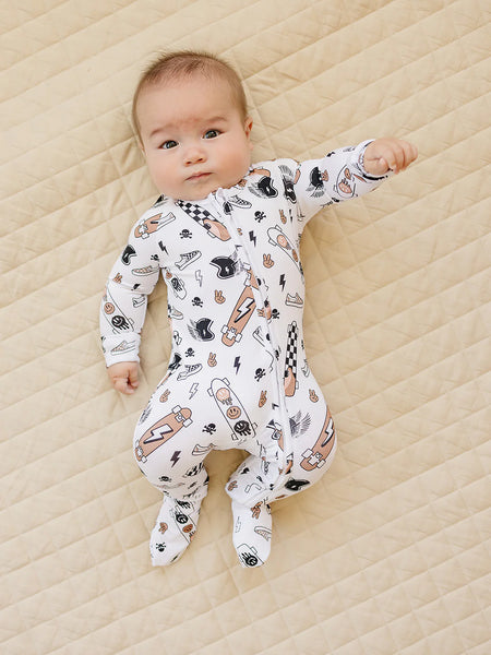 Bamboo Zip Romper | Sk8er - PREORDER