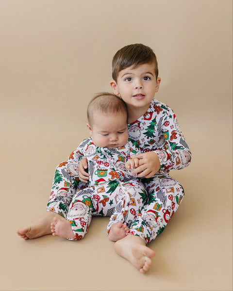 Bamboo Zip Romper | Christmas Vibes - PREORDER