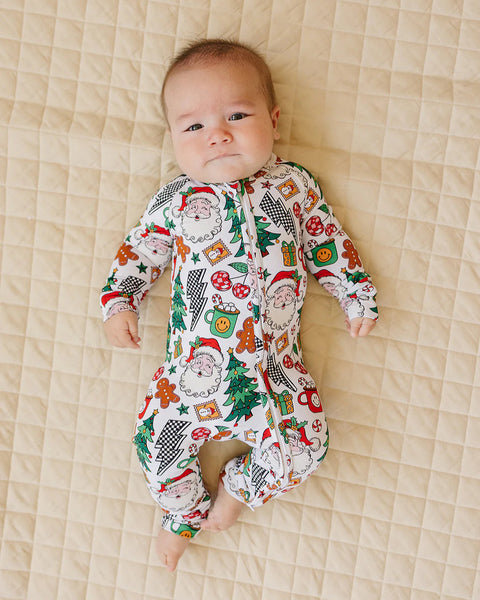 Bamboo Zip Romper | Christmas Vibes - PREORDER