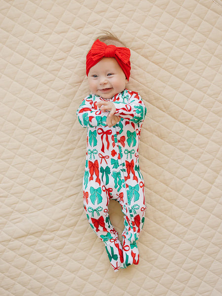 Bamboo Zip Romper | Merry Bows - PREORDER