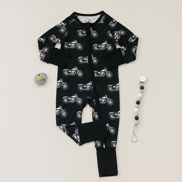 Bamboo Zip Romper | Born to Ride - PREORDER