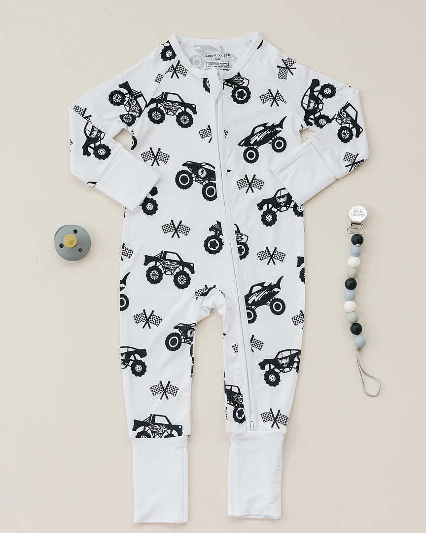 Bamboo Zip Romper | Monster Blaze - PREORDER