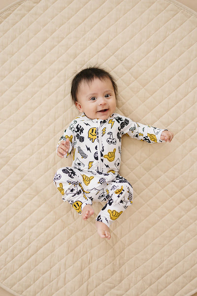 Bamboo Zip Romper | Lucky Vibes - PREORDER