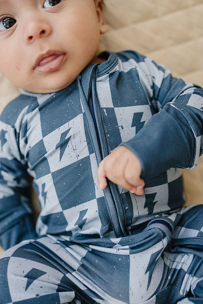 Bamboo Zip Romper | Ocean Bolts - PREORDER