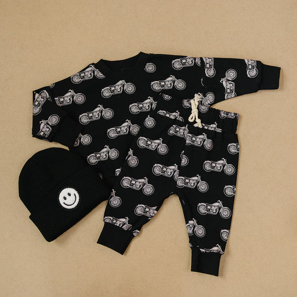 Top & Pants Set | Born to Ride Black - PREORDER