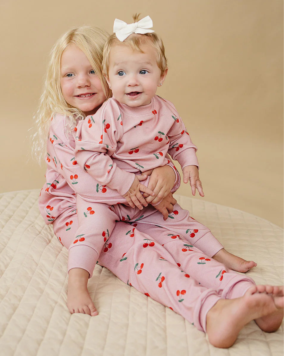 Top & Pants Set | Blush & Cherry - PREORDER