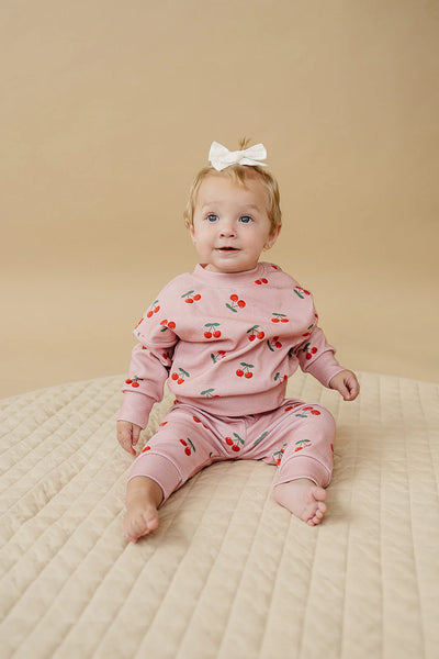 Top & Pants Set | Blush & Cherry - PREORDER