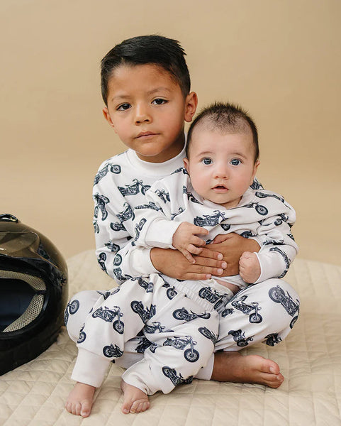 Top & Pants Set | Born to Ride White - PREORDER