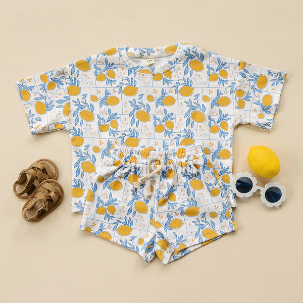 Top & Shorts Set | Lemons - PREORDER