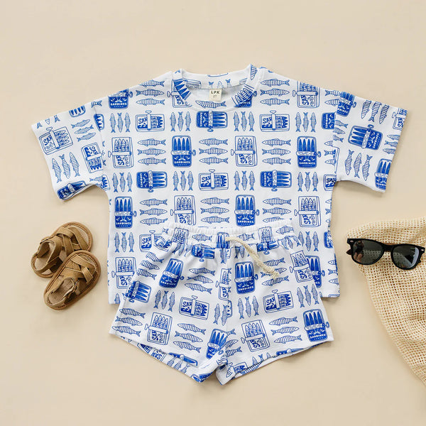 Top & Shorts Set | Sardines - PREORDER
