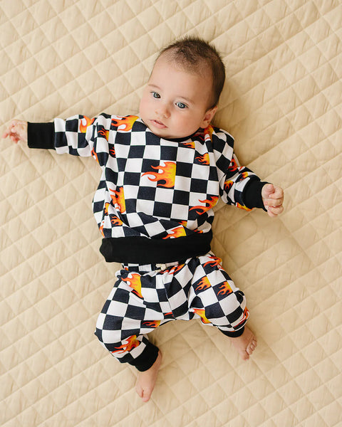 Top & Pants Set | Checker Blaze - PREORDER