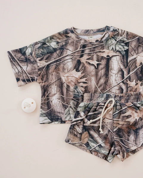 Top & Shorts Set | Brown Camo - PREORDER