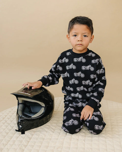 Top & Pants Set | Born to Ride Black - PREORDER