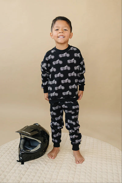 Top & Pants Set | Born to Ride Black - PREORDER
