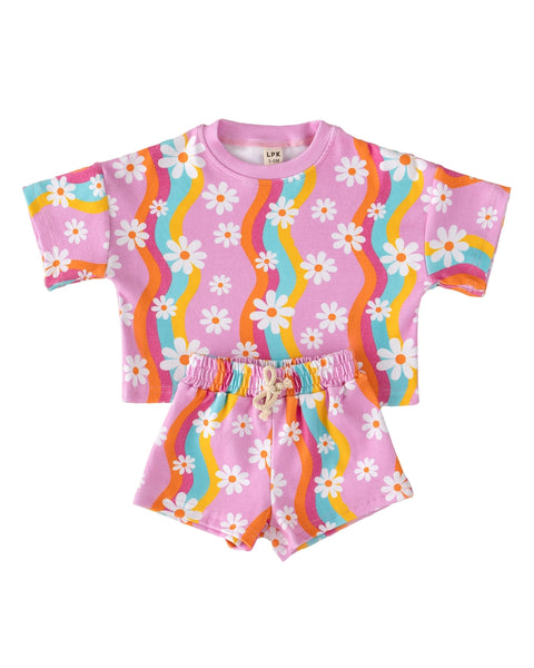 Top & Shorts Set | Groovy Daisy - PREORDER