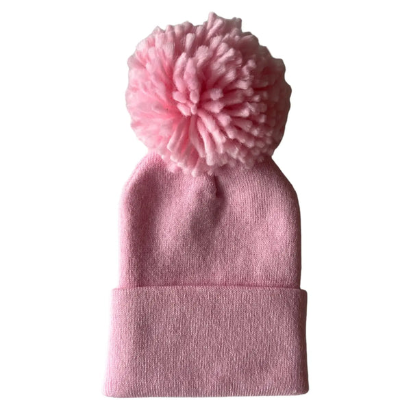 Baby's First Hat | Pink Pom - PREORDER