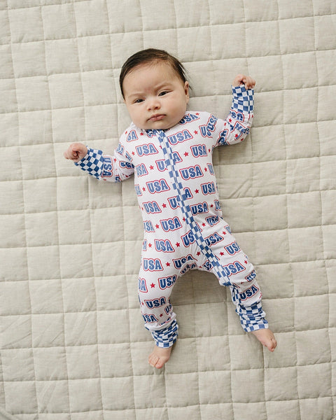 Bamboo Zip Romper | USA - PREORDER