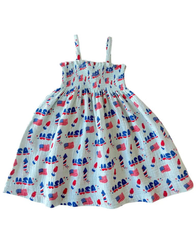 4th of July Tube Dress | Blue - PREORDER