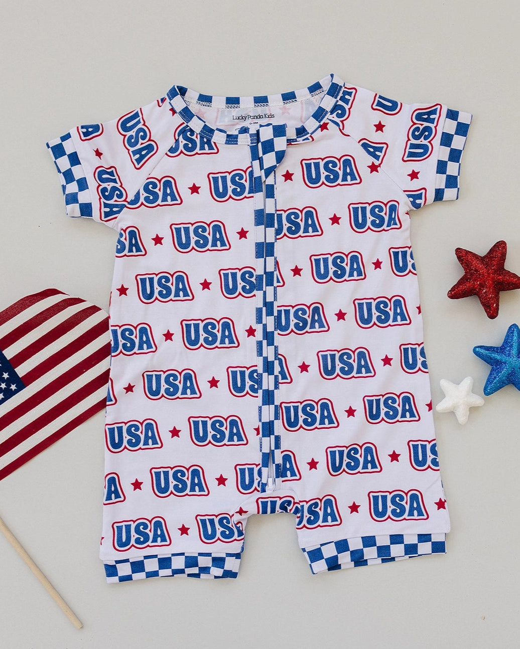 Bamboo Shorty Romper | USA - PREORDER