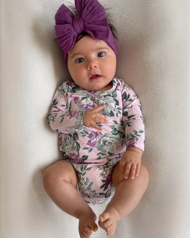 Long Sleeve Bodysuit | Blissful Blossoms - PREORDER