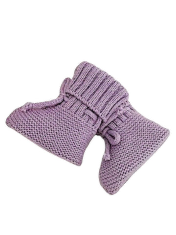 Knit Booties | Lavender - PREORDER