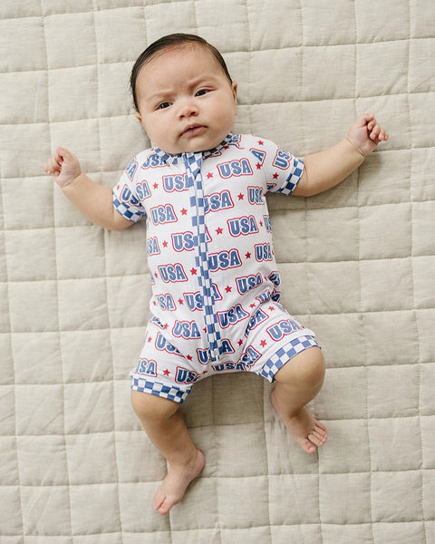 Bamboo Shorty Romper | USA - PREORDER