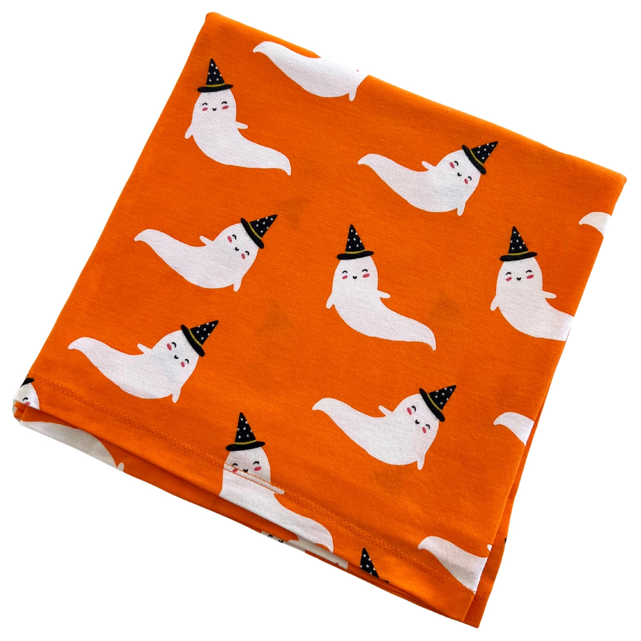 Stretch Swaddle Blanket | Orange Ghost - PREORDER