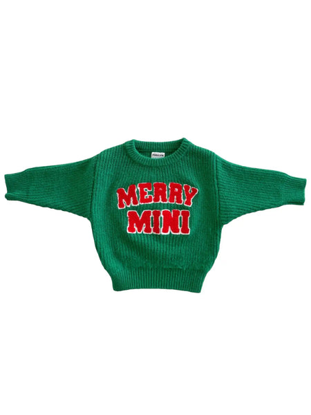 Merry Mini Knit Sweater | Green - PREORDER