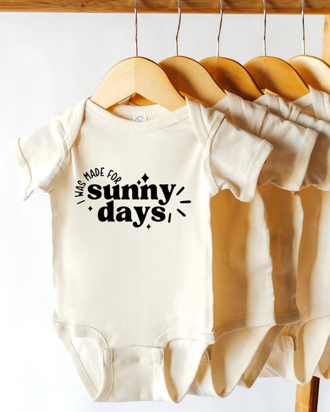 Cotton Bodysuit or Tee | Made for Sunny Days - PREORDER