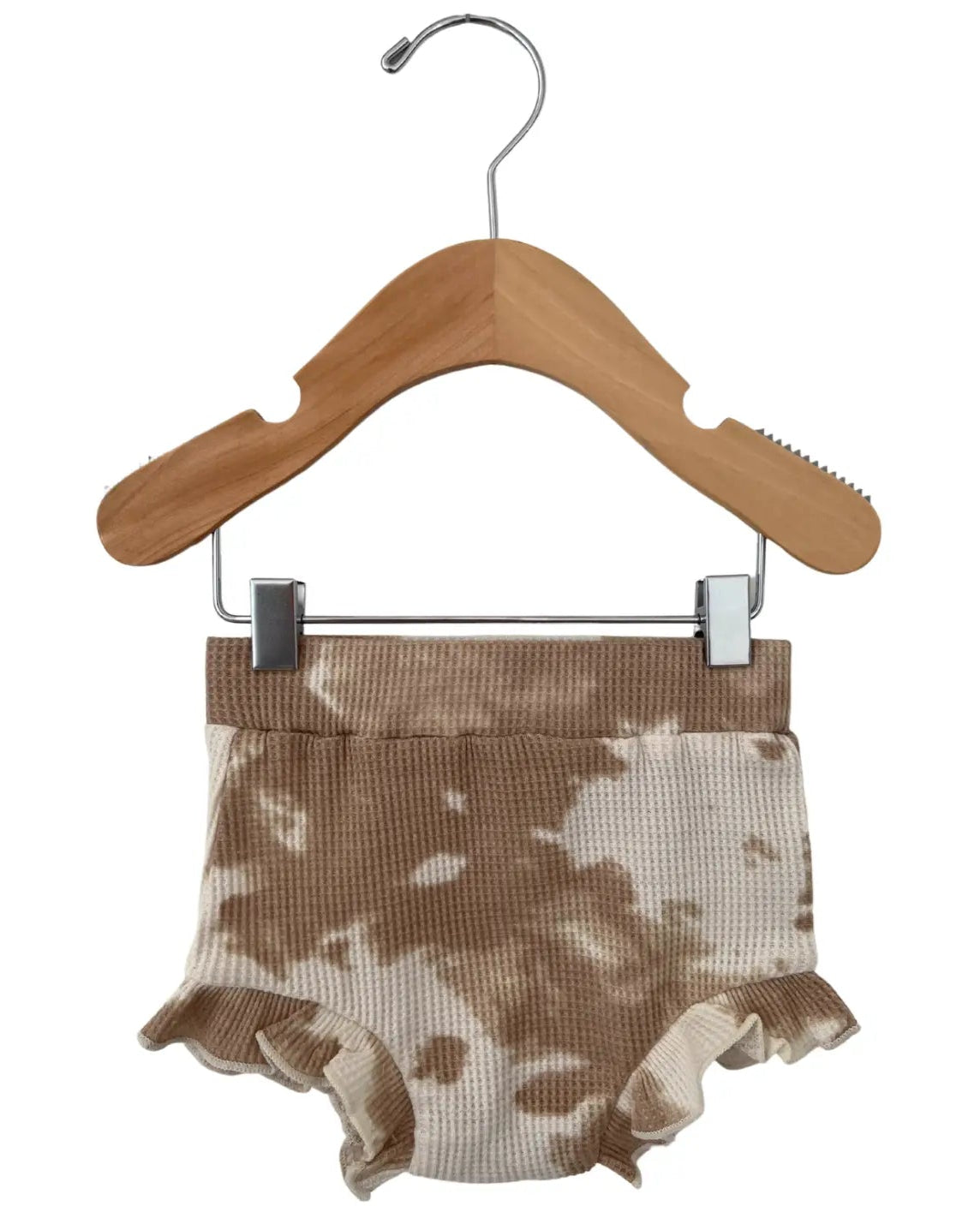 Waffle Ruffle Bloomer | Almond Tie Dye - PREORDER