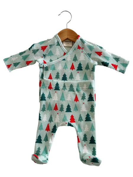 Waffle Kimono & Pant Set | Festive Firs - PREORDER