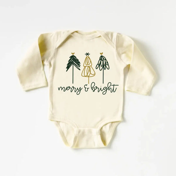 Cotton Bodysuit or Tee | Merry & Bright - PREORDER
