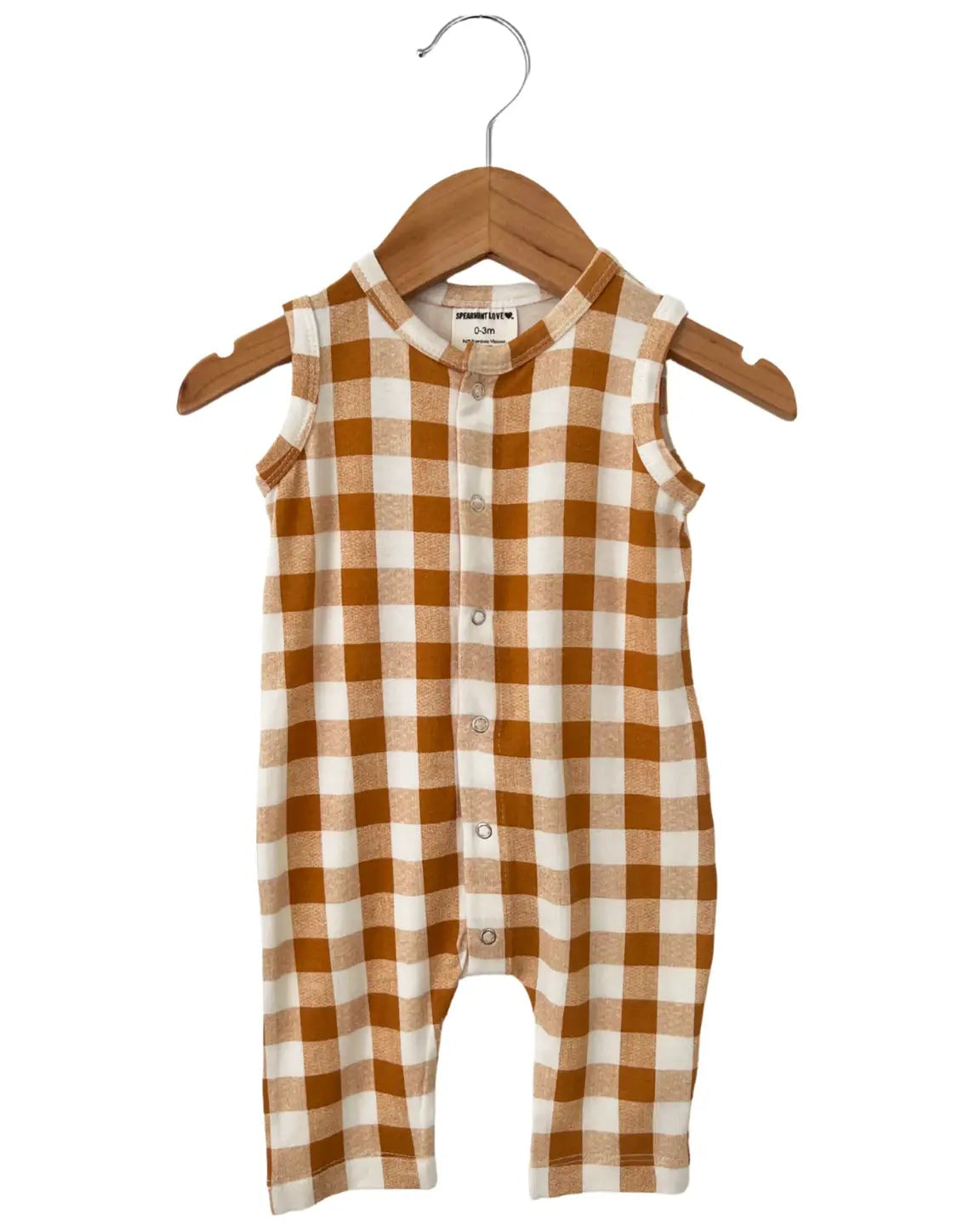 Plaid Tank Easy Romper | Tuscany - PREORDER