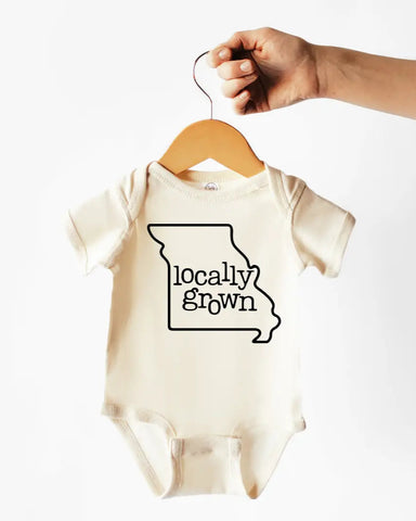 Locally Grown Cotton Bodysuit or Tee | Missouri - PREORDER