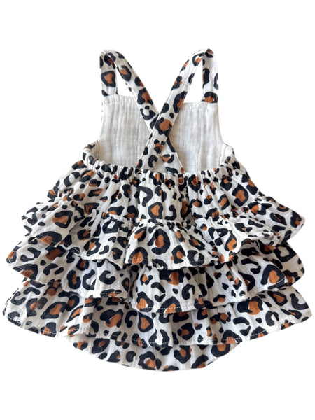 Ruffle Romper | Leopard - PREORDER