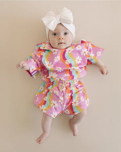 Top & Shorts Set | Groovy Daisy - PREORDER