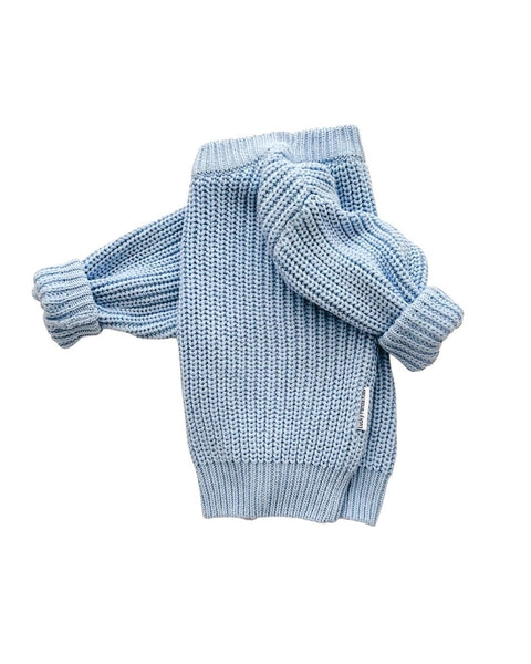 Chunky Knit Sweater | Blue - PREORDER
