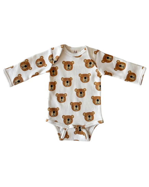 Long Sleeve Bodysuit | Baby Bear - PREORDER