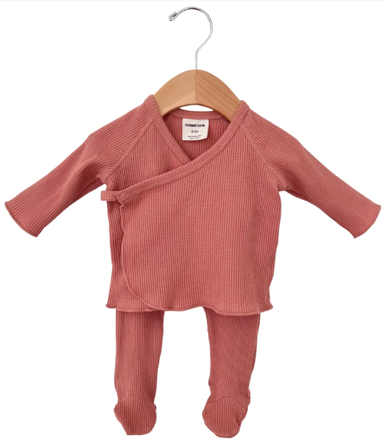 Waffle Kimono & Pant Set | Dusty Rose - PREORDER