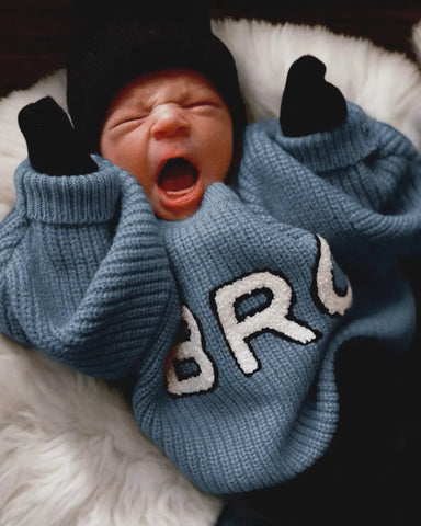 Bro Knit Sweater | Slate - PREORDER